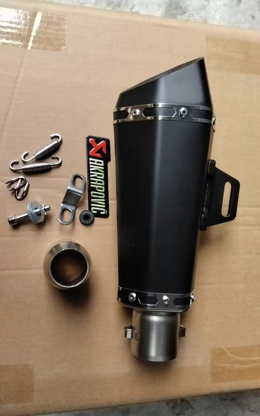 Motorcycle exhaust system with components